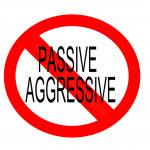 "not" symbol for passive aggressive