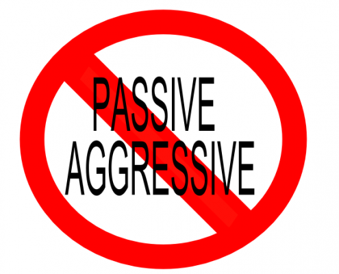 "not" symbol for passive aggressive