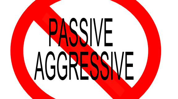 "not" symbol for passive aggressive